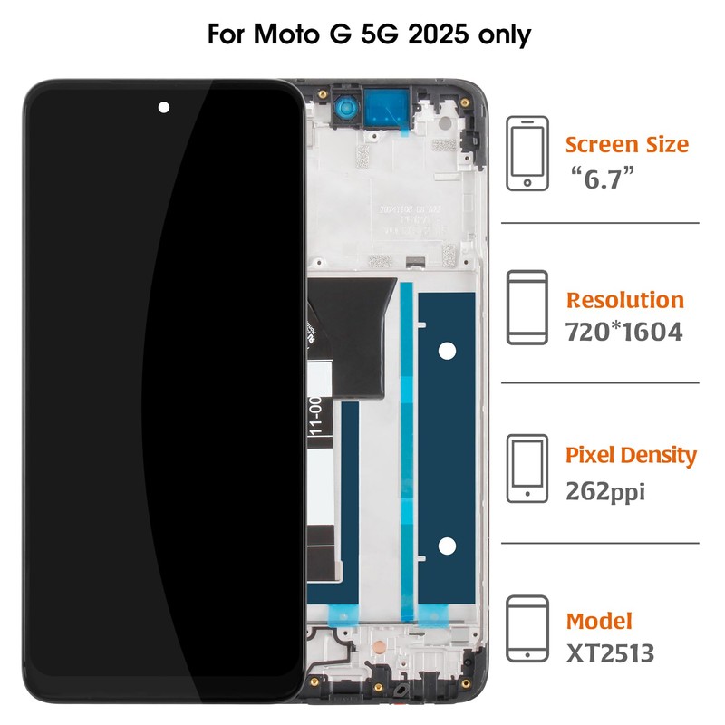 A-MIND for Moto G 5G 2025 6.7" LCD Screen Replacement