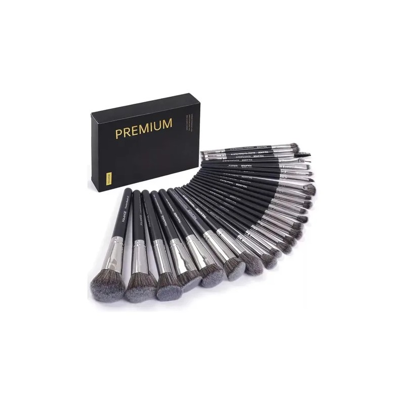 Set 25 Brochas De Maquillaje Profesionales Alta Calidad