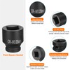 sourcing map 4 Point Square Socket 1/2" Drive 23mm Metric