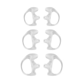 LEIMAXTE Ear Molds for Two-Way Radio Acoustic Tube Earpiece Earmold Audio Kits Surveillance Headset Earbud (3 Pairs: Large,Medium,Small)