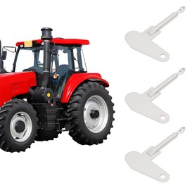 Briny River 5 x Tractor Ignition Keys 5 mm Diameter Metal Vintage Car Lawn Mower Tractors Excavator Car Ignition Lock Key Silver