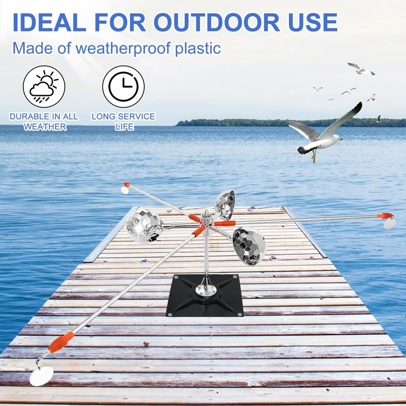 Bird Reflective Spinning Deterrent Devices for Outside Keep Birds Away