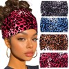 Urieo Boho Wide Headband Leopard Head Turband Sport Yoga Hair