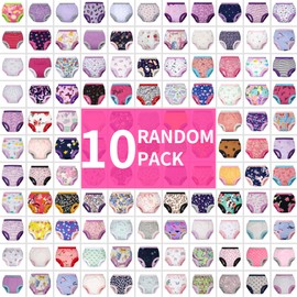 BIG ELEPHANT Ropa Interior de Entrenamiento para IR al baño de Colores aleatorios Juego de 10 Piezas, Pantalones de Entrenamiento para niños y niñas