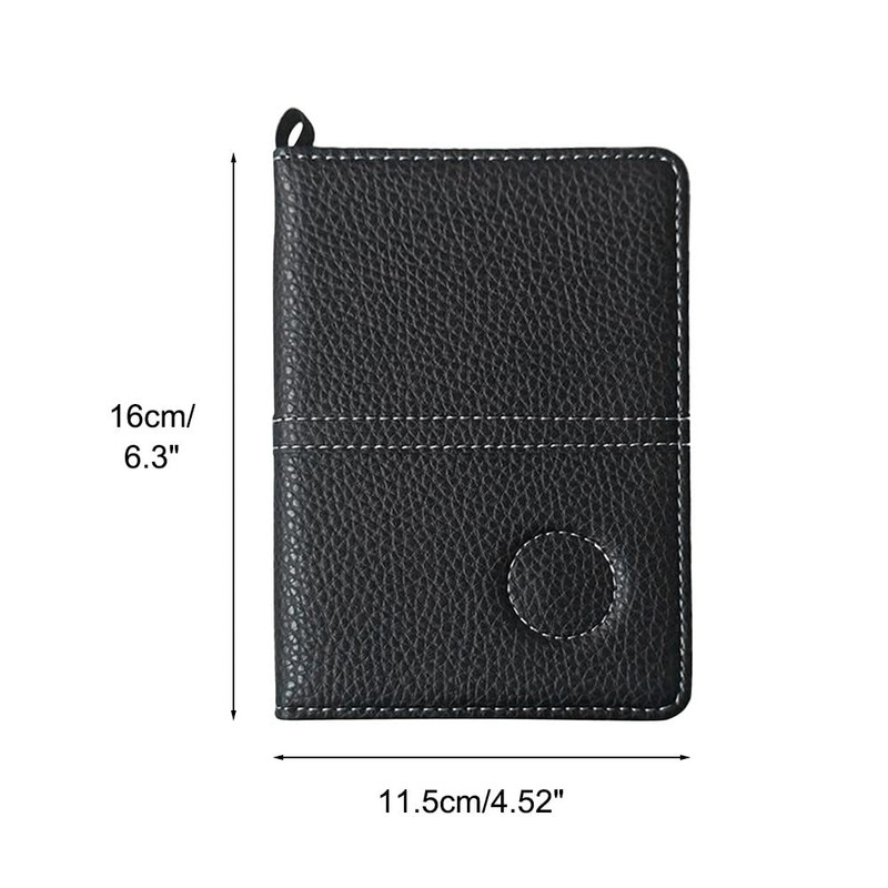 DONGKER Golf Scorecard Holder, Leather Golf Score Card Wallet with