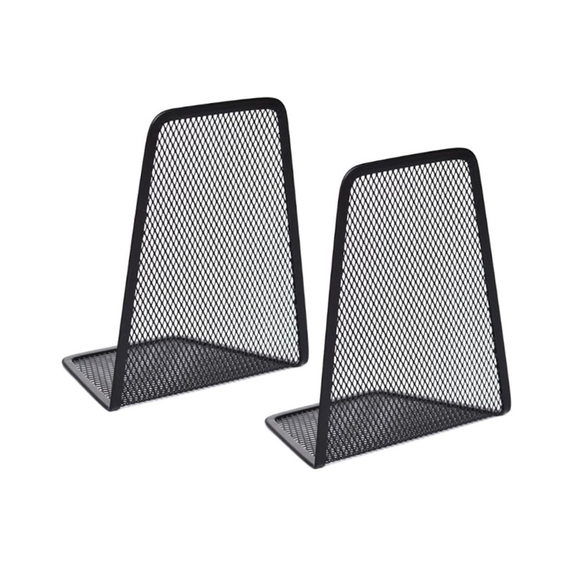 Operitacx Pack of 4 Iron Metal Frame Bookcase Book Folder