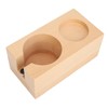 Wooden Coffee Tamper Station Stable Prevent Slip Coffee Tamper Holder