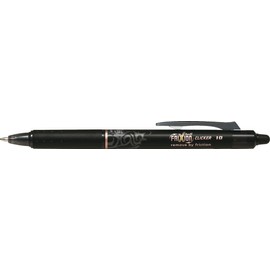 Pilot Frixion Ball Clicker 10 Rollerball Pen Black Lead Width 1.0 mm Line Width 0.50 mm with 1 Piece (551178)