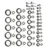 Fishing Rod Guide Ceramic Ring Repair Kit Stainless Steel Telescopic