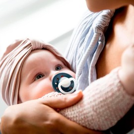 NIP Cherry Round Dummy Day & Night Set of 4 / Size 1 0-6 Months / Light Green & Turquoise + Blue & Turquoise Glow in the Dark