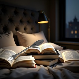 Galyacht Black Mini Flexible Clip-on Bright Booklight Led Travel Book Reading Lamp White Light Hot Book Night Light Book Lights