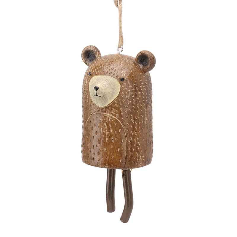 Rustic Hanging Animal Wind Chimes Resin Hand Made Natural Garden
