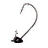 Yum Lures Pumpkin Ed Jig Hook 3/0 (Black, 3/16-Ounce)