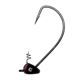 Yum Lures Pumpkin Ed Jig Hook 3/0 (Black, 3/16-Ounce)