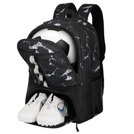 Goloni Youth Soccer Bag,Basketball Bag with Ball Compartment & Shoe Compartment,Backpack for Football Volleyball Basketball