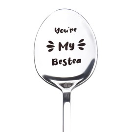 Best Friend Bestie Gift for Besties Girls Women BFF Birthday Christmas Gifts for Tea Coffee Lover Gifts for Bestie Spoon Gift for Best Friend Birthday Presents for BFF Friendship Gifts Spoons
