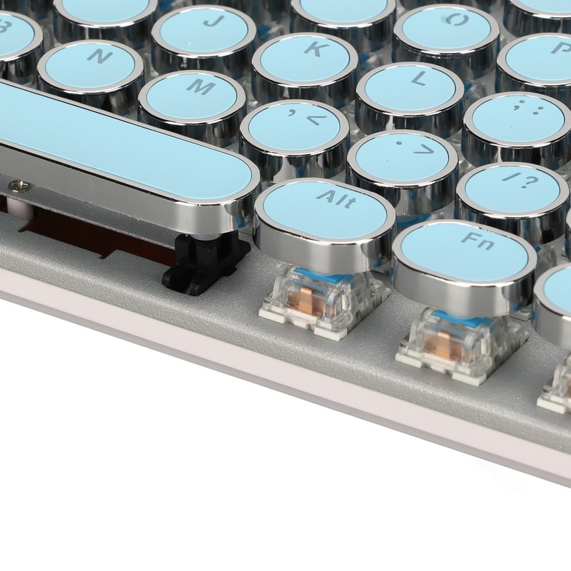 Blue Switch Mechanical Keyboard 104 Keys Backlight Ergonomic Retro Steampunk