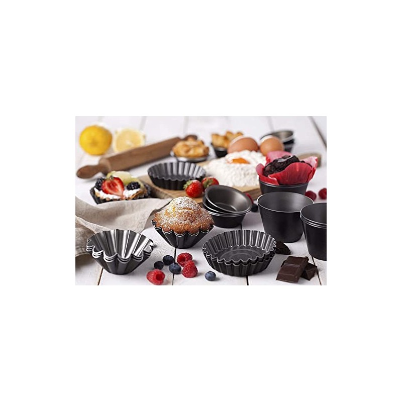 Maxi Nature Pudding Mould Set of 6 - Dariole Moulds