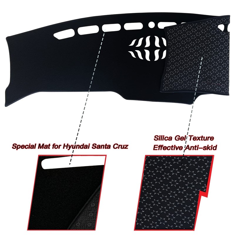 KEEGTBOX Dash Mat Cover Custom Interior Center Console Compatible with