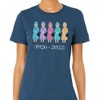 Queen Elizabeth Illustration Shirt Unisex 4X-Large Indigo Blue