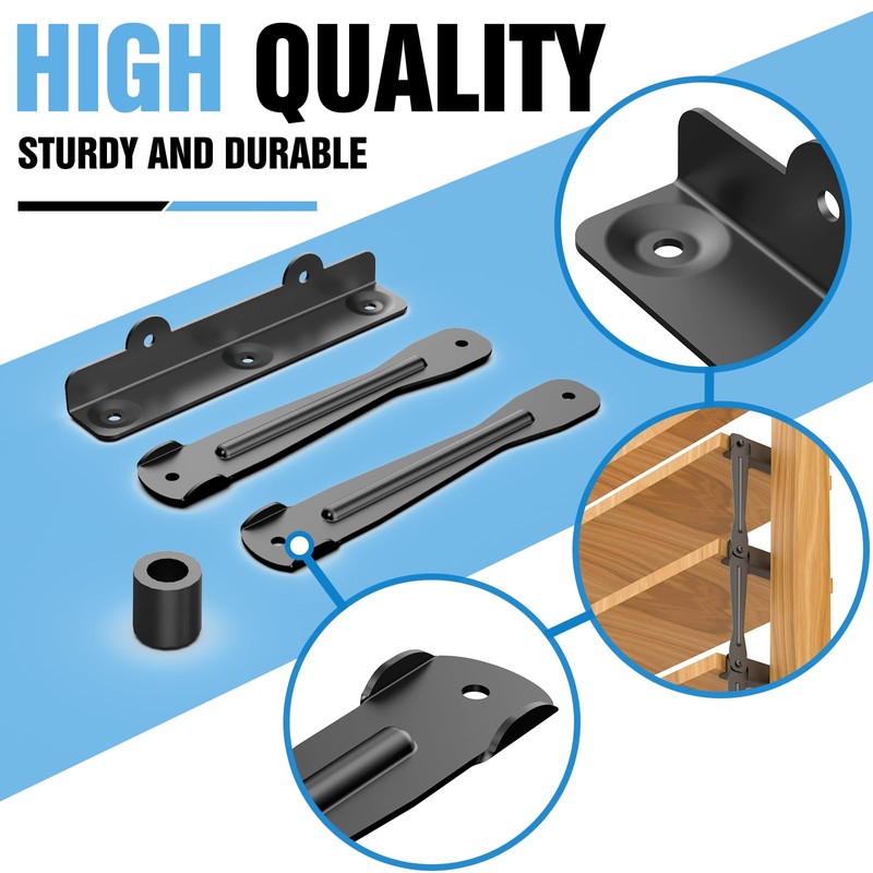 Suemisi Louver Bracket Kit, Louver Hardware Set,Window Shutter Hardware,Deck Sunblind
