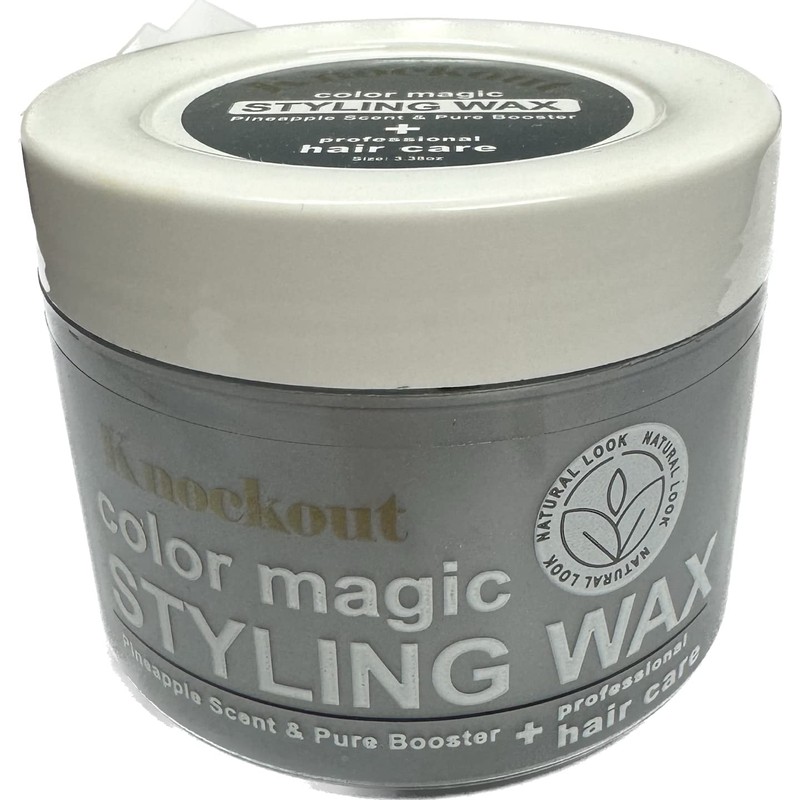 dye dyed Knockout Color Magic Hair Styling Wax (02 Silver)