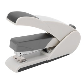 Stapler 20 Sheet Capacity 100pin Large Capacity Labor Saving Portable Stapler with Ergonomic Handle for Office Desktop5652 White (Grey)