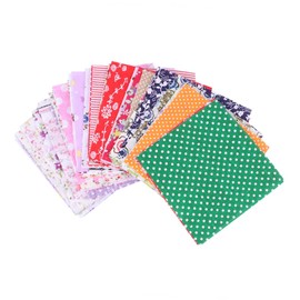 Ciieeo 100pcs Simply Sweet Fabric Assorted Patterns Diy Patchwork Fabric for Quilts and Decorations