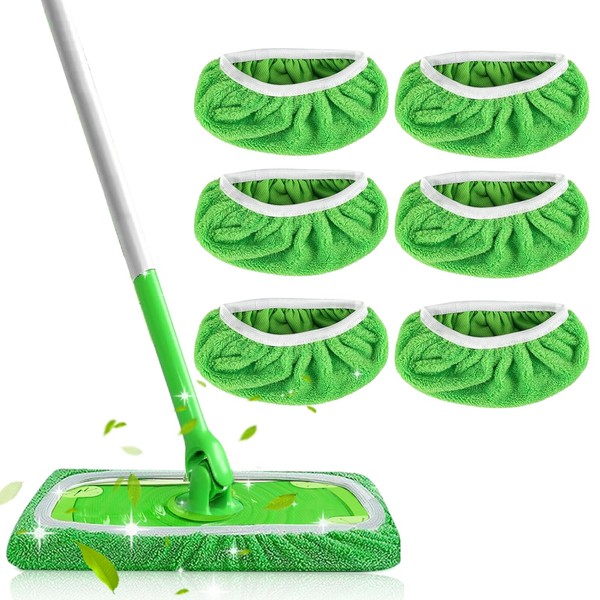 Swi-ff-er Wet Floor Cloths, Reusable Wet Floor Mop Cover, Wet