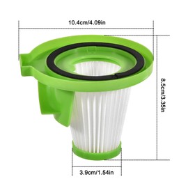 SaferCCTV Vacuum Filters Replacement HEPA Filter Compatible with Lonvac ZipVac 3-in-1 Handheld Vacuum, Replacement Part 8200,4Pack