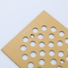 Genpe Square 4-1/4 Inch Screw-in Shower Drainer Cover Replacement Stainless
