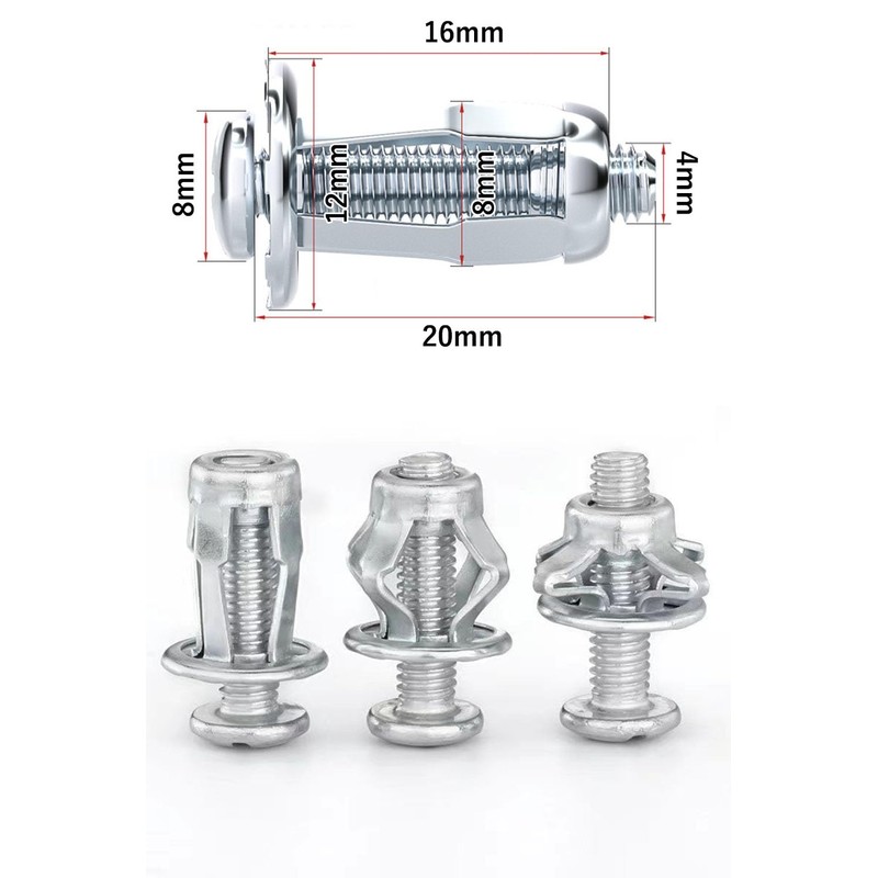 harukita Rivet Nut Fixing Screw Expansion Nut Petal Nut Jack