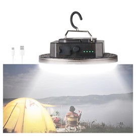12000mAh (45W) Camping Hanging Tent Light Emergency Power Outage Lantern Home Use 4000LM 3 Modes IPX5 Waterproof Outdoor Walking Rock Climbing Work Rechargeable Camping Light