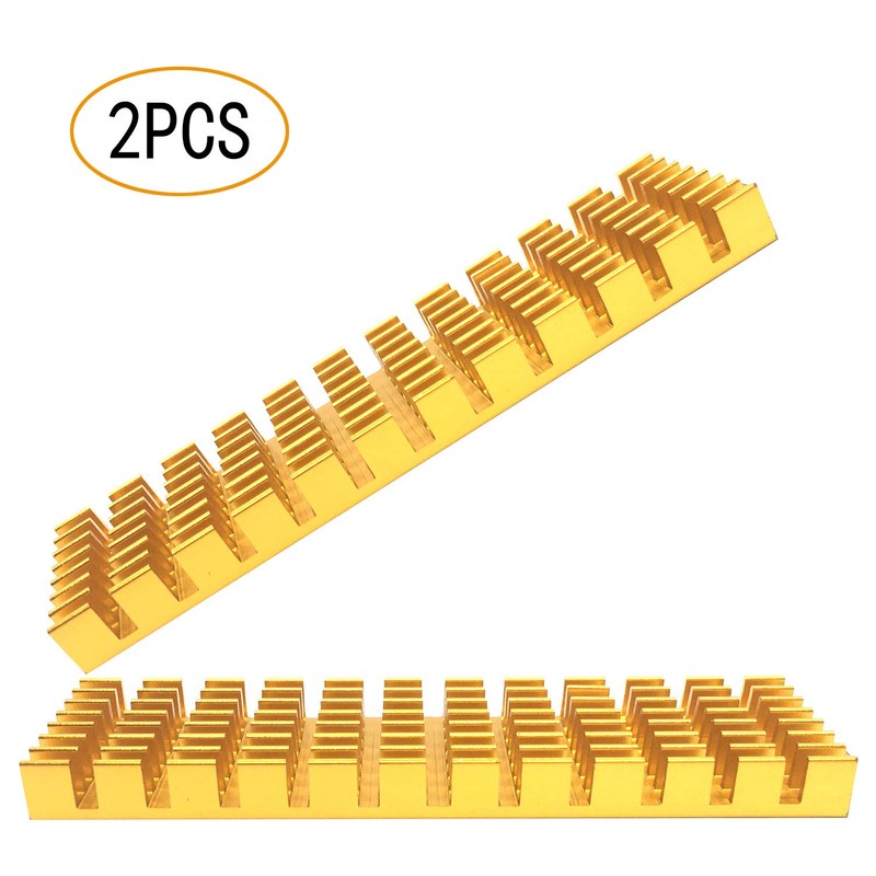 OINVMEIO 2 pcs Applicable m. 2 nvme ssd 2280 Heatsinks