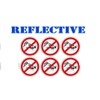 (6) REFLECTIVE - No Rats Hard Hat Stickers Union Decals