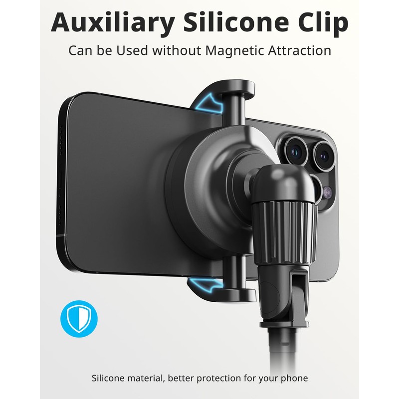 UBeesize 72'' Magnetic Tripod for iPhone with Remote, Extendable Cell