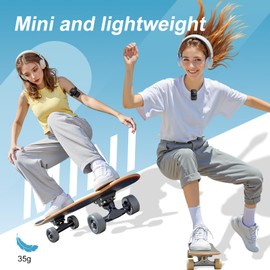 128GB MP3 Player - Clip MP3 Player with Bluetooth 5.3, Portable Music Player with FM Radio, Voice Recorder, Pedometer, Mini Design, Ideal for Sports, Headphones Included