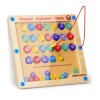 Gamenote Magnetic Alphabet Maze Board with 4 Activity Cards, Wooden