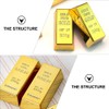 Mini Fridge Magnets Golden Brick Loose Stickers Gold Brick Decorations