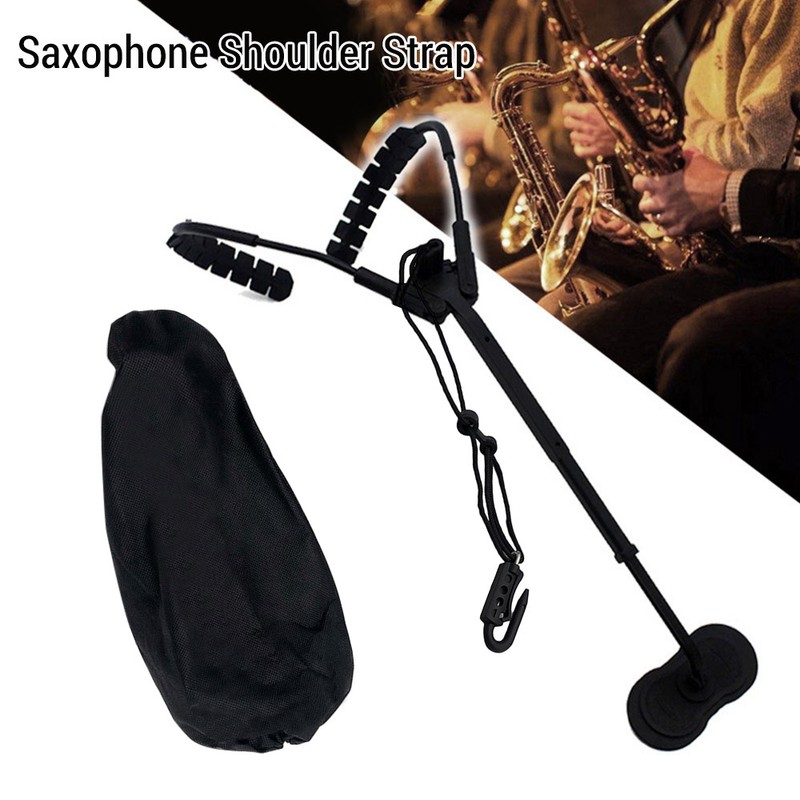 Comfortable Saxophone Shoulder Strap Sax Harness Strap Adjustable for Alto/Tenor/Soprano