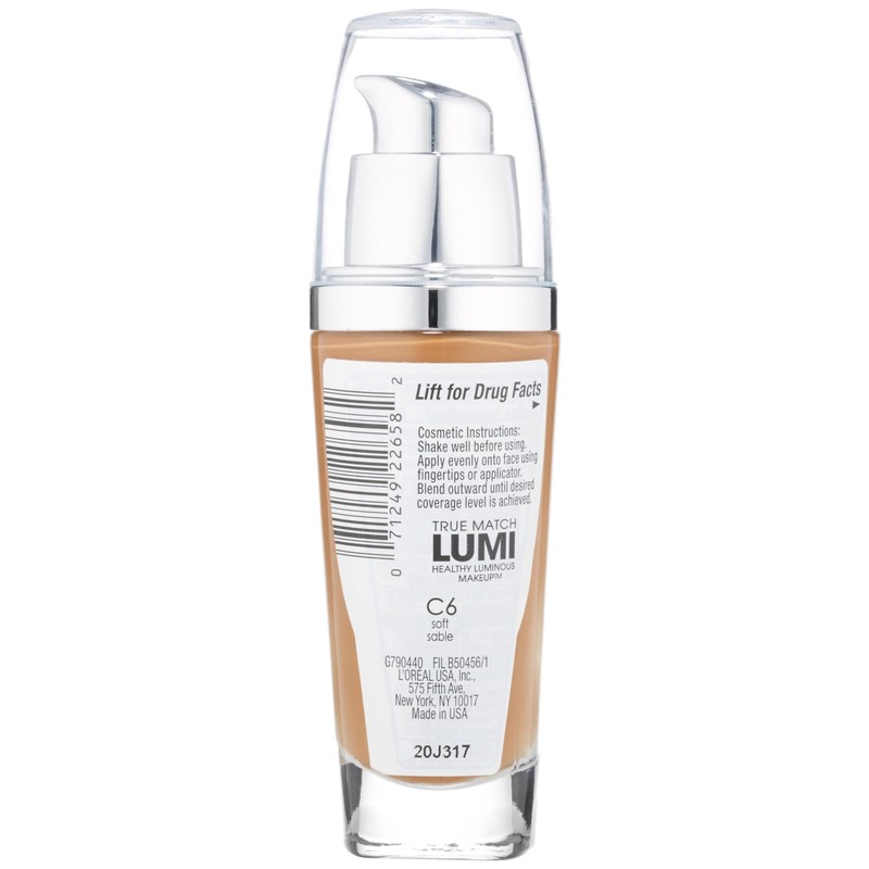 L'Oreal Paris True Match Lumi Healthy Luminous Makeup, C6 Soft