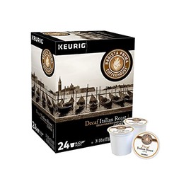 Barista Prima Italian Roast Decaf Coffee, Keurig K-Cup Pods, Dark Roast, 24/Box (6624)