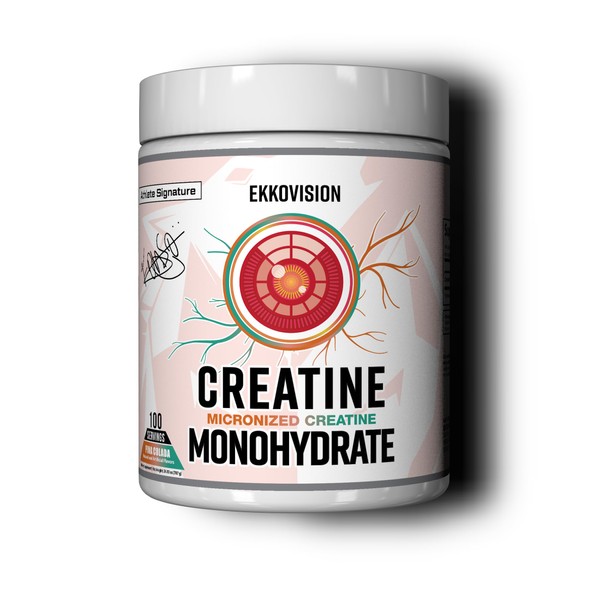 Ekkovision Creatine Monohydrate Powder, Micronized, Pina Colada, Pre Workout &