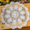 kilofly Crochet Cotton Lace Table Placemats Doilies Value Pack, 4pc,