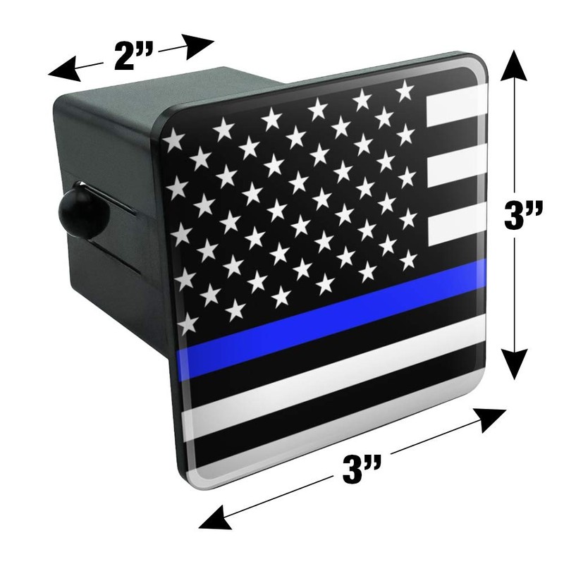 GRAPHICS & MORE Thin Blue Line American Flag Tow Trailer
