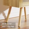 SUPERJARE Nightstands Set of 2, Night Stands with Charging Station