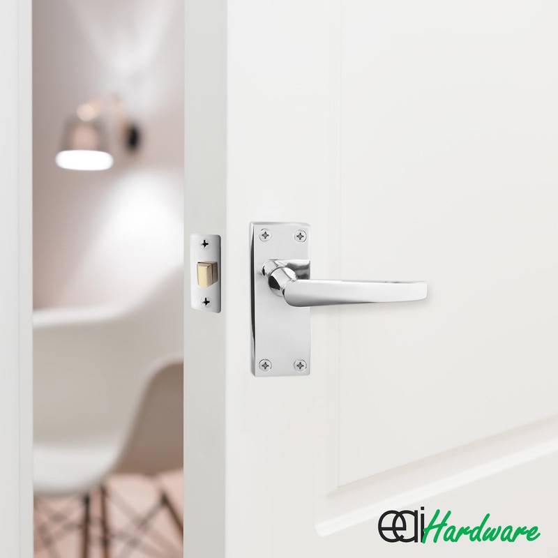 EAI Polished Chrome Door Handle & Latch Set | 1
