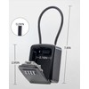 JOJOSEE Key Safe Outdoor, Key Lock Box with Removable Wire