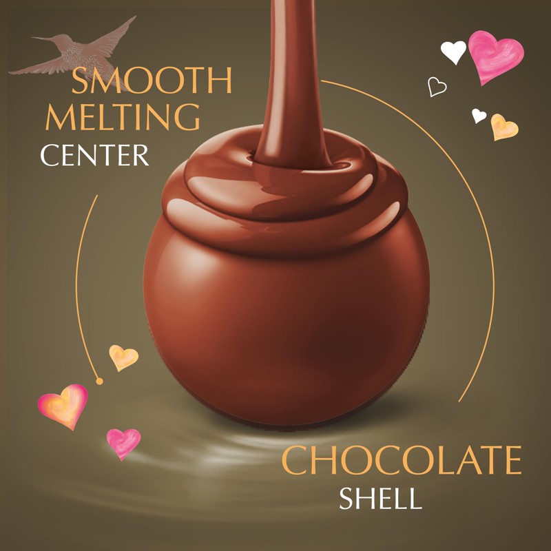 Lindt LINDOR Assorted Chocolate Candy Truffles Heart, Valentine's Day Assorted