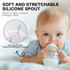 Sippy Spout Nipples for Lansinoh Baby Bottles, Transition Straw Sippy